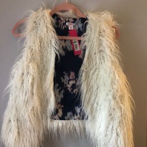 Faux fur vest